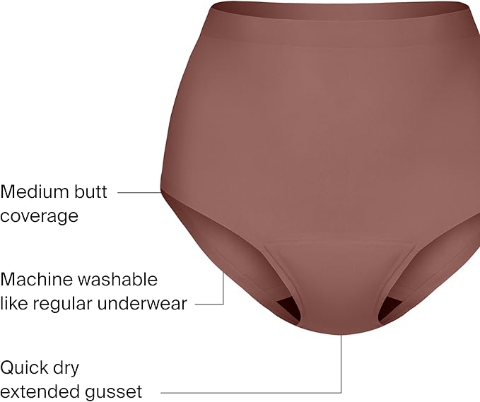 KNIX Super Leakproof High Rise Period Underwear for Women Machine Washable Reusable (1 Pack)