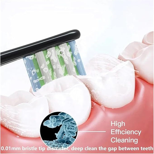 12PCS Vacuum Sealed Packed Replacement Brush HeadsCompatibility for Oclean X PRO/ Z1/ F1/ One/Air 2 /SE Soft Deep Cleaning(12pcs Black)