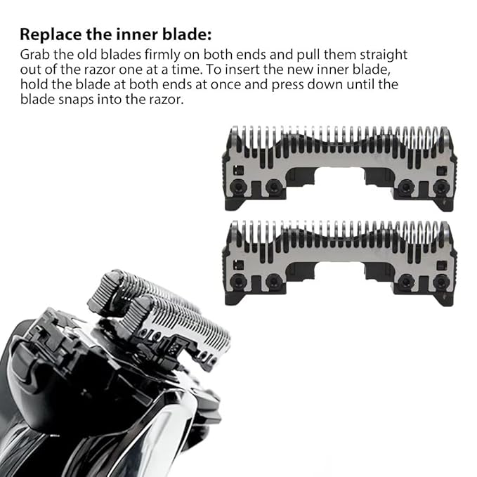 2Pcs Shaver Replacement Inner Blade Cutter for Panasonic ES6002 ES6003 ES6013 ES6015 ES6016 ES-RT81 ES-RT51 ES-RT20 ES-RT30 ES-RT401 ES-RT60
