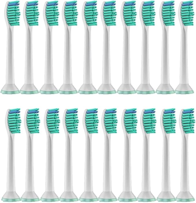 4/8/12/16/36Replacement Toothbrush Heads Compatible with Philips Electric Brush Head 1100 2100 4100 4300 5100 5300 6100 6500 etc(20pcs)