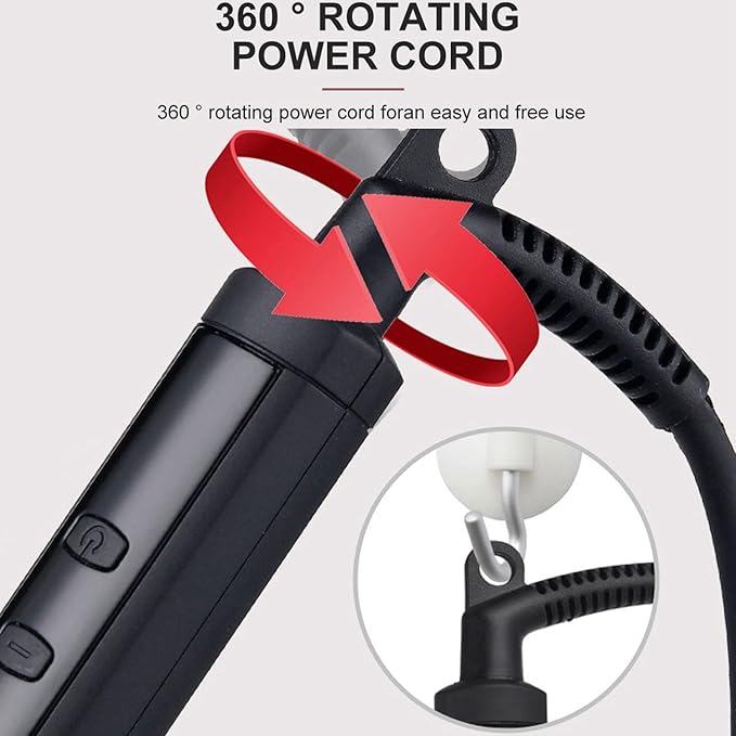 Hair Curling Wand Electric Ceramic Tourmaline Hair Curler with LCD Screen and Anti Scalding Helmet Hairing Curling Wands for All Types
