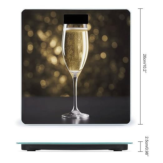 Champagne Weight Scale for Body Weight Digital Bathroom Scale High Capacity Accurate Digital Weighing Scales and Easy-to-Read on Backlit LCD Display Scales