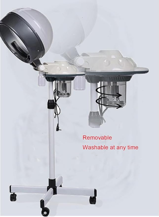 Professional Hair Steamer Hairdressing Care Hood Color Processor Beauty Salon Professional Stand Hairdryer Floor Hair Dryer Hairdresser StylingBlack