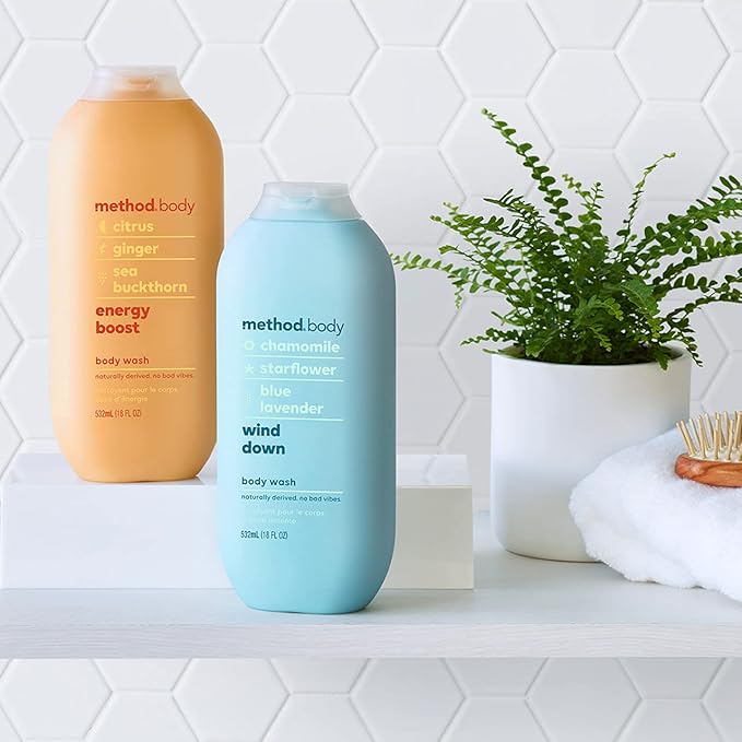 Method Body Wash Energy Boost 18 oz 2 pack Packaging May Vary