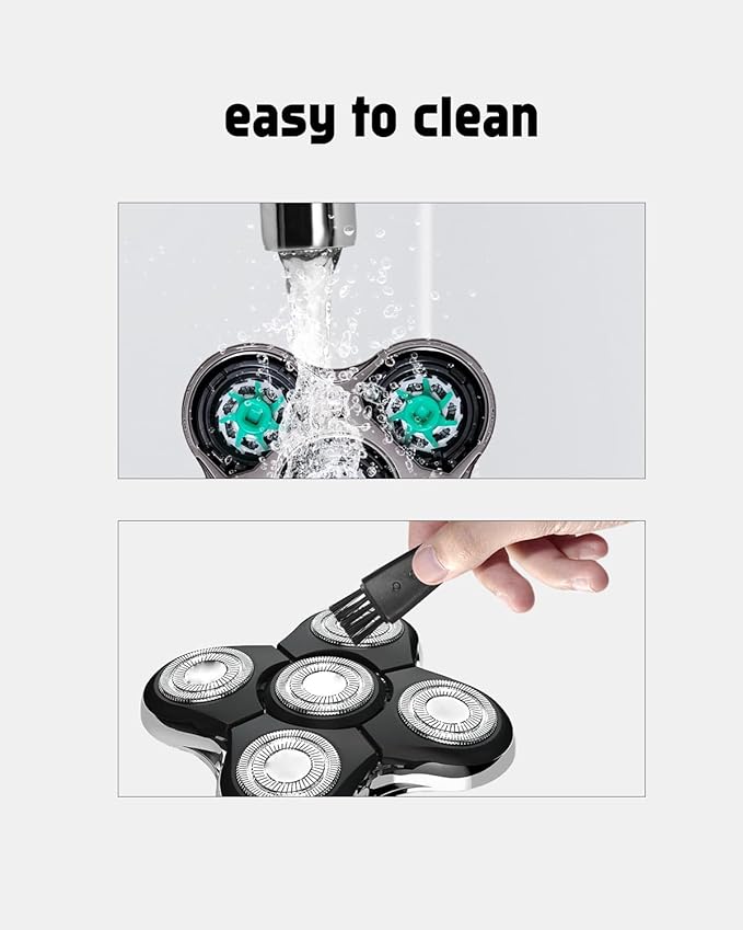 Balder Boss Replacement Head Compatible with Remington Balder Boss XR7120 XR7100 and RX7 Ultimate Series XR1600 2 Pack Remington Shaver Replacement Heads 2 Cleaning Brush