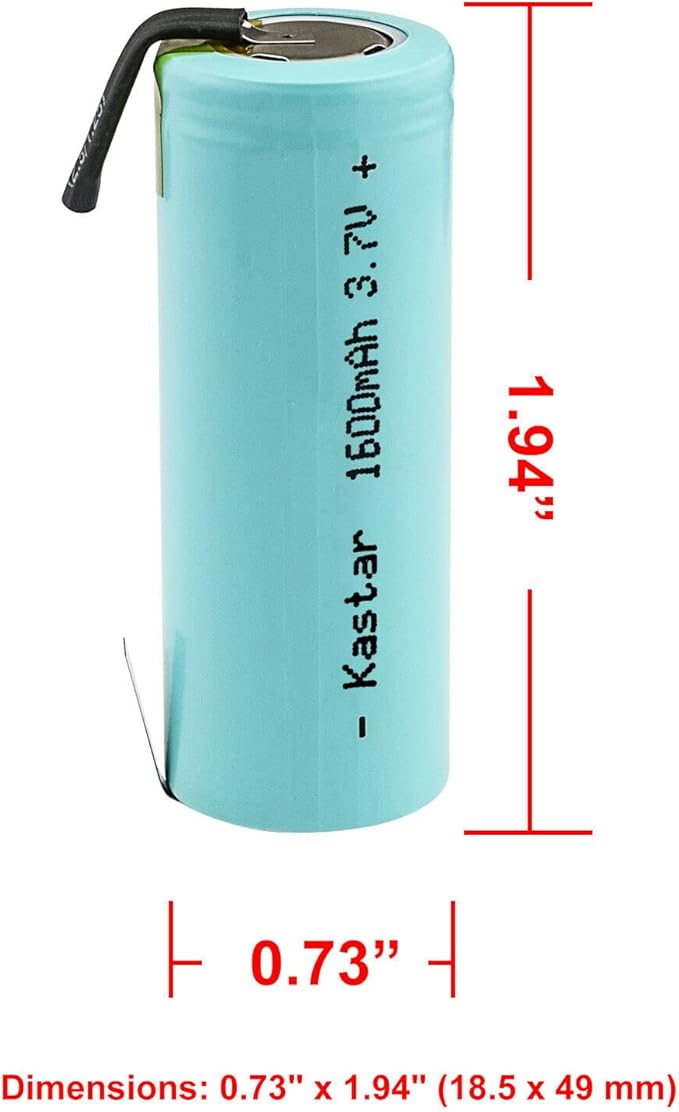 Kastar 4 Pcs Li-ion Battery Replacement for Philip Braun 720 760 790 760CC 790CC 799CC 5671 5673 5675 9565 9585 9585CC 9785 9595CC 9795 Phillips Shaver Smart Touch XL-HQ9170