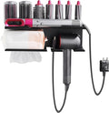 Hair Dryer Holder for Dyson Airwrap Hairdryer Holder Station Hair Straightener Holder for Dyson Airwrap Stand Hair Dryer Attachments for Curling Iron Styler Curling Barrels Brushes