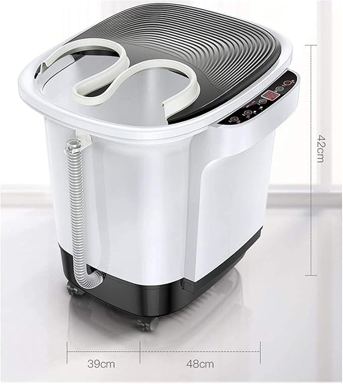 Foot Spa Massager Heat Bubbles Vibration 6 Rollers Digital Temperature Control Relax Tired Feet Relieve Muscle Pain Home Use