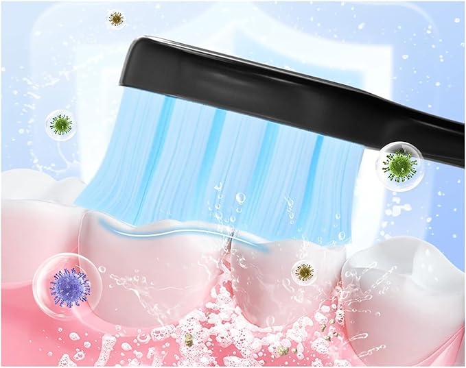 Compatible with 7MAGIC Electric Toothbrush Replacement Brush Headsfor(White)