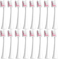16pcs Toothbrush Replacement Heads Compatible for SEAGO 2725/S2/S5/SX/SG972 Brush Nozzle(16Pink)