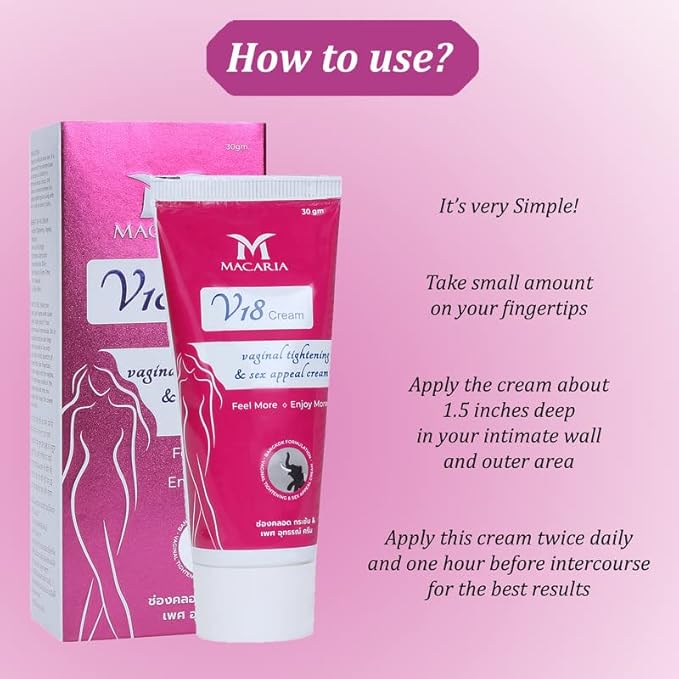 MACARIA Vaginal Pussy Yoni Tightening Shrink Cream Gel for Women Intimate Parts Feminine Care