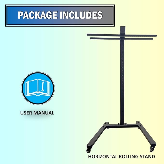 Horizontal Rolling Stand for EXESAS Red-Light Therapy Panels Horizontal Installation for EXESAS Red Light Devices (Stand Only Panel Sold Separately) (Standard)