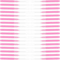 100pcs Interdental Tooth Brushes Pink Small Dental Floss Picks for Braces and Gum Cleaning Oral Care Tools for Orthodontic Use