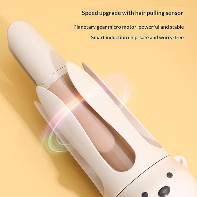 Automatic Rotating Cordless Curling Brush Lightweight Travel Portable Curlings Wand