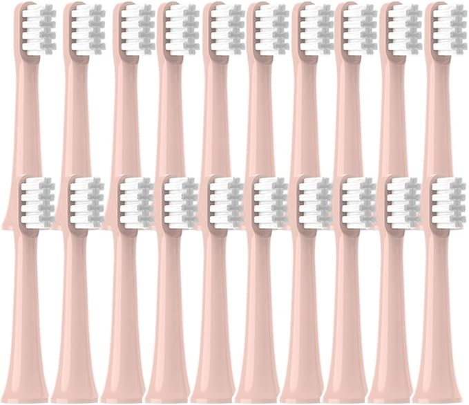 20/50/100PCS PCSCompatible for XIAOMI MIJIA T100 Brush Heads Replacement Soft Electric Toothbrush Nozzles(100Pink)