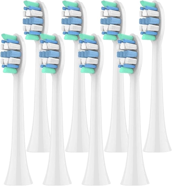 8pcs Replacement Toothbrush HeadsCompatible for Sonicare 4100 6500 6100 7500 5300 1100 Brush Head