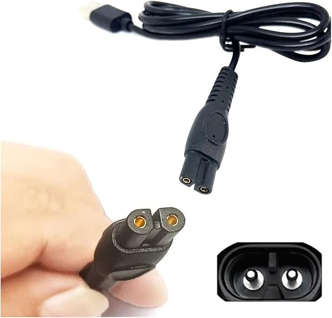 Electric Shaver 5V USB Charger Compatible for Philips MG7900 MG9520 / 50 QP1424 QP2724 QP2834/70 S5885 S7886 BRL176 Trimmer Replacement Parts(1pc)