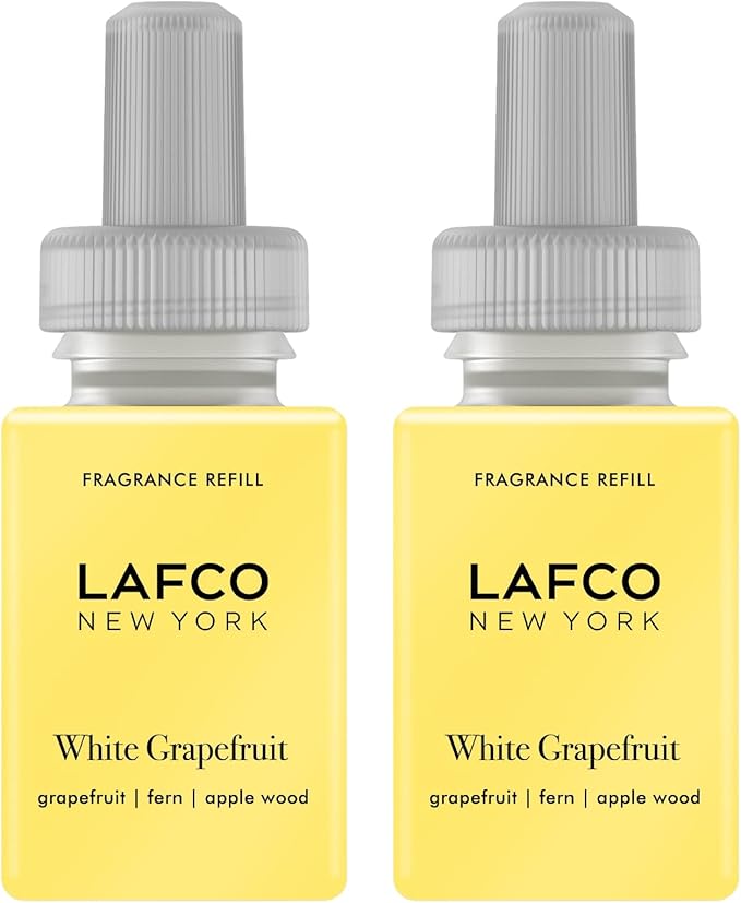 LAFCO New York Pura Smart Device Refill White Grapefruit - Pack of 2 - Each Vial Delivers Up to 2 Weeks of Fragrance Life - Made in the USA
