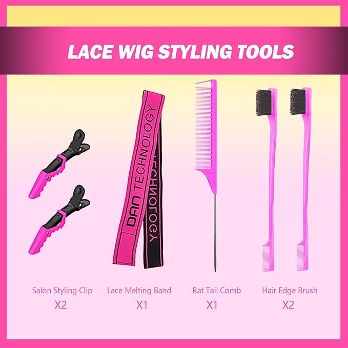 500°F hot Comb Hair Straightener and Wig Installation kit