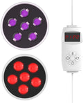 GOURIXIN Portable Red Light Therapy 6 Dual Chip LEDs Flicker Free Clinical Grade Panel 660nm 850nm Near Infrared Light 5-30 Minutes Time for Body Face