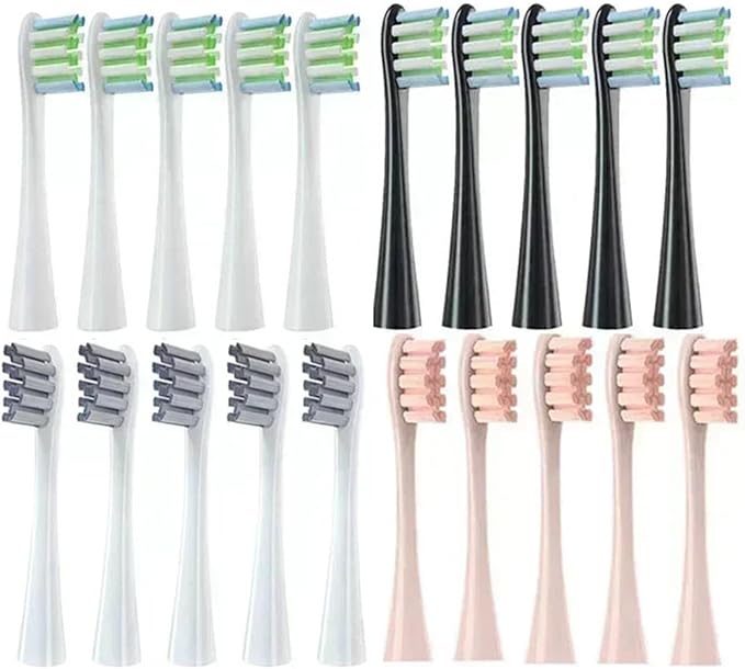 Compatible for Oclean One/ Air2 /SE/X/X PRO/ Z1/ F1 Electric Toothbrush Head 10 Pcs Replaceable Brush with Independent Package(5White5Pink)