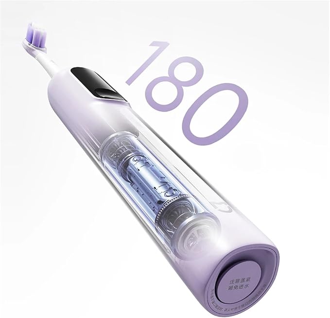 Compatible for XIAOMI MIJIA - Oscillation Toothbrush Pro Smart 4 Modes IPX8 Waterproof Vibration(Ivory)