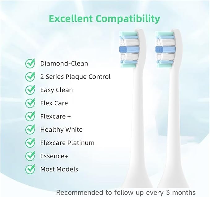 24pcs HX9034p Toothbrush Brush Head Compatible for HX3 HX6 HX9 Series HX3210 3211 6150 6500 6510 6530 9342 6730 9312 9372