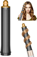 30mm/1.2 Inch Curling Barrel for Dyson Airwrap Long Hair Curling Roller Barrels Compatible with Airwrap HS01/05/08 Self-Curling Replacement Attachment for Part No.971888-07 Gold