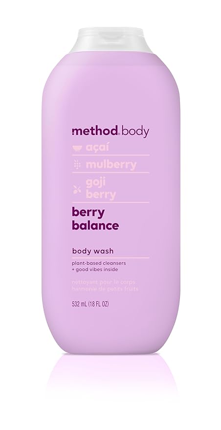 Method Body Wash Pure Peace 28 oz and Berry Balance 18 oz Paraben Phthalate Free