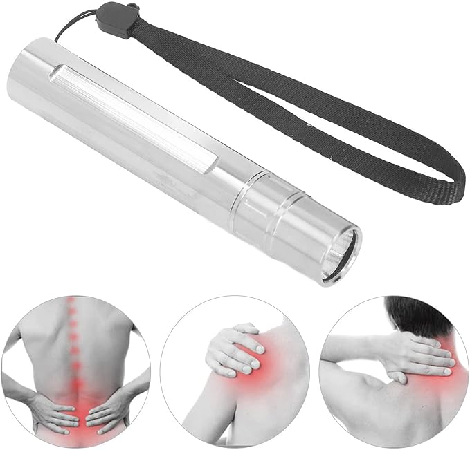 Infrared Therapy Flashlight 630nm 660nm 850nm Stainless Steel with Sling for Ankle Alleviate Discomfort
