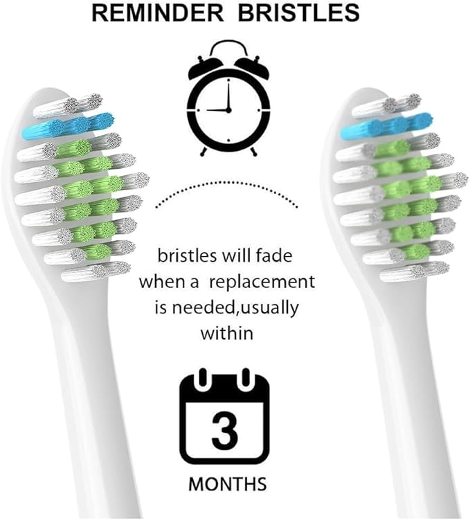 Compatible for 4pcs Replacement Brush Head Compatible with PH Sonic Care Diamondclean Electric Toothbrush(Orange)