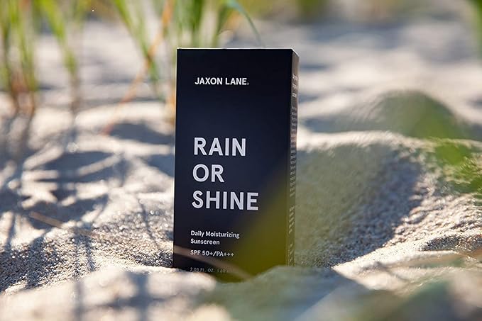 RAIN OR SHINE Anti Aging Face Sunscreen SPF 50 for Clear Skin w/Green Tea Hyaluronic Acid Vitamin E Oil Ginseng Licorice Root – SPF Moisturizer for Face &amp Body (Fragrance-Free 2.03 Fl Oz 4 p