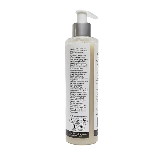OLA TROPICAL APOTHECARY Coconut Body Wash with Pure Tropical Oils and Plant Extracts - 8 fl oz