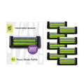 Anti-Clogging Razor Cartridge with Patented Dual Roller System – Triple Blade Easy-Rinse Design 8 Refills – YES! Your Epic Shave