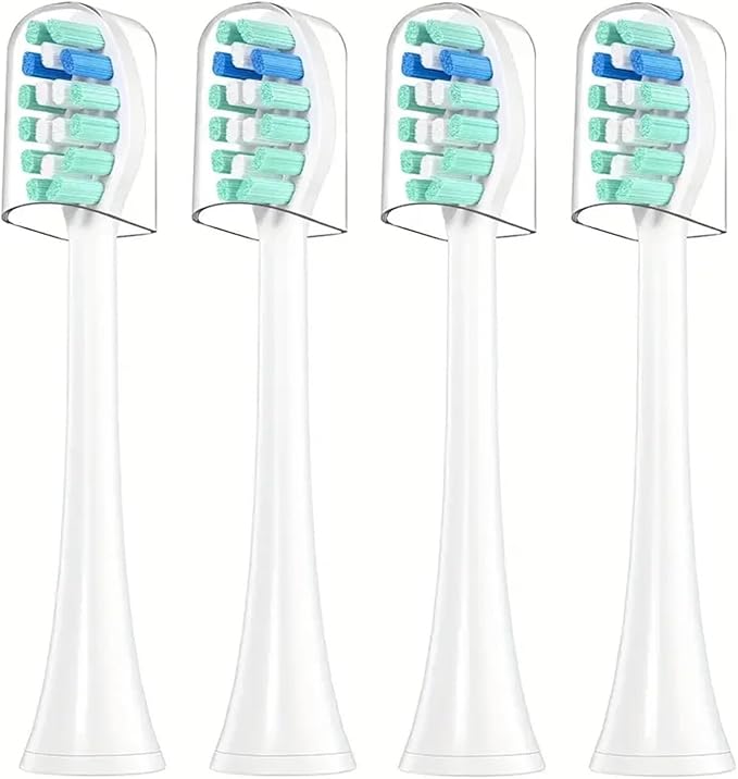 4/8/12/16Pcs Replacement Toothbrush HeadsCompatible for Philips Replacement Electric Brush Head 4100 6500 6100 7500 5300 1100(4pcs Green)