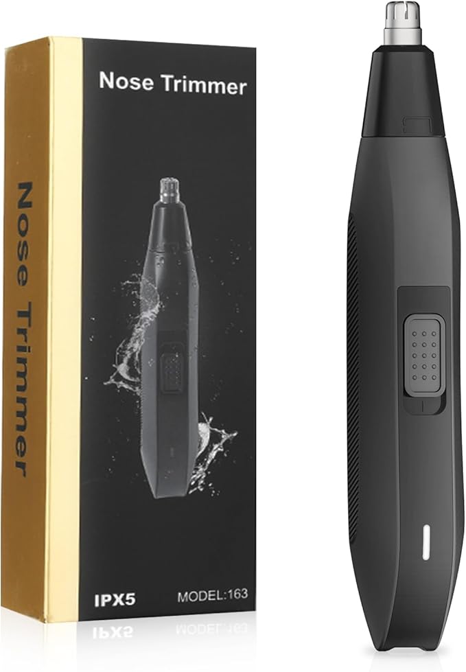 Soonsell Mens Nose Hair TrimmerPainless Nose and Ear Hair Trimmer for MenPowerful 8000RPM MotorEasy to CleanWet/Dry UsePortable