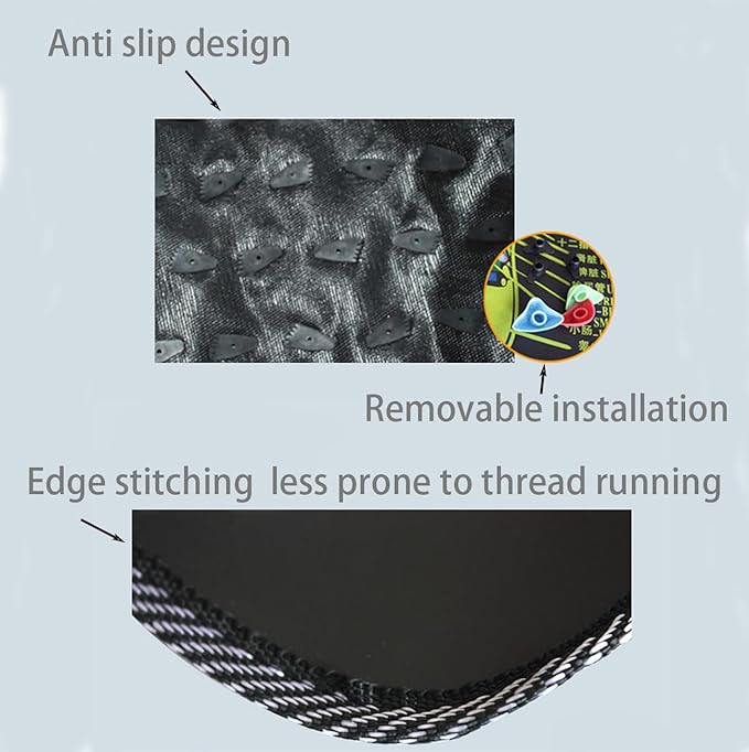 Walking Stone Foot Acupoint Massage Pad Foot Massage Pad Acupoint Massage Pad Promotes Blood Circulation Suitable for Indoor and Outdoor Use (68.9 inch)