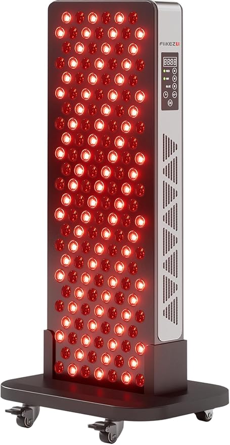 Red Light Therapy for Body Face 3+4 Chips 7 Wavements 460nm-880nm Red Light Panel with 4 Modes Dimmable &amp Timer Blue Lights Infrared Light Therapy for Home Office Gym Elite 156 LEDs