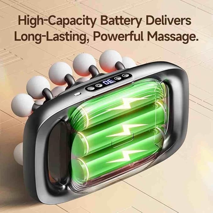 20-Head Massage Gun Set Deep Tissue Percussion Massager with 3 Modes &amp 30 IntensitiesQuiet Muscle Massage Gun for BackShoulders Legs Foot Body Muscle Pain Relief Ideal Gifts (20-Head)