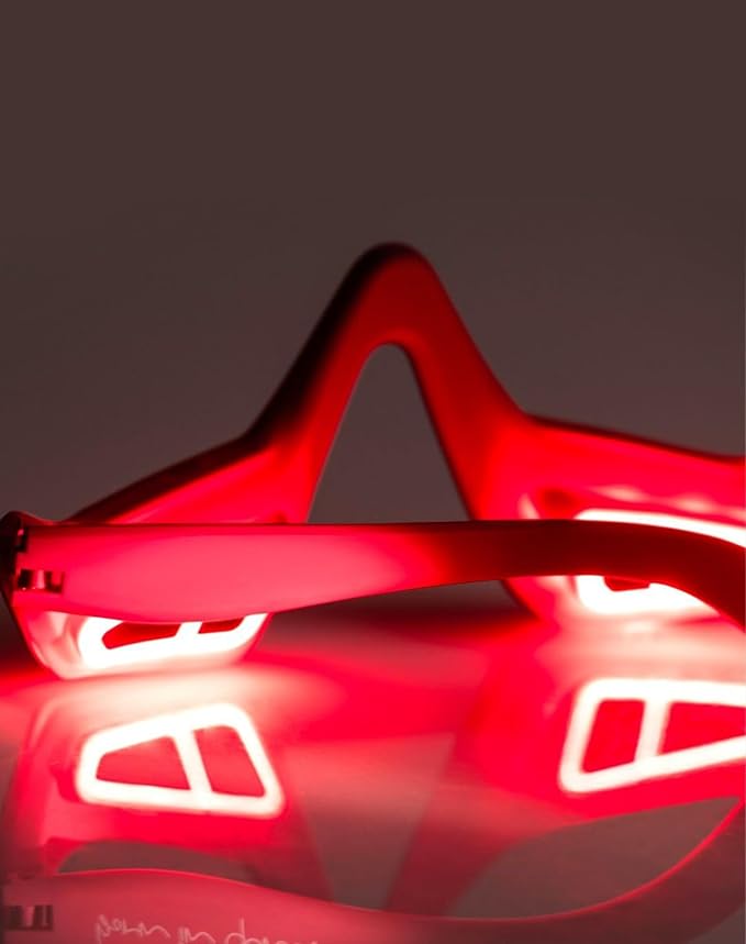 Women’s Under Eye Red Light Therapy Glasses 10 Minutes Per Day for Digital Eye Fatigue Eye Bags Dark Circles &amp Puffiness Ultra Lightweight Rechargeable Ergonomic Design