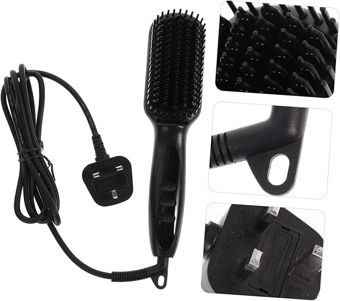 Gatuida Beard Straightener Comb Hair Straightener Rotating Cordless Hair Tool Styling for Men