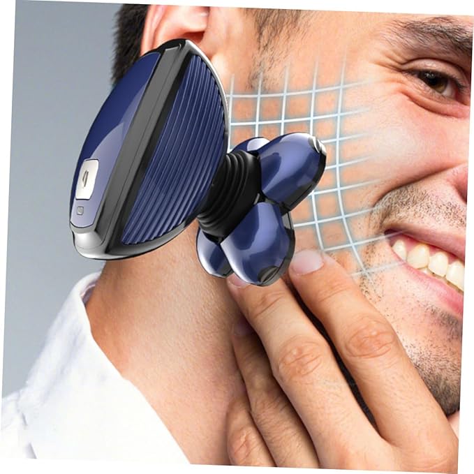 SAFIGLE Beard Clippers with Floating Blades USB Rechargeable Electric Trimmer for Fast Hair Removal Wet Dry Use Suitable for Men Facial and Head Shaving