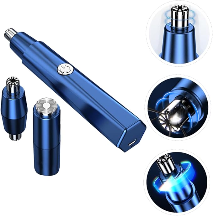 FRCOLOR 3 Sets Electric Facial Hair Remover Ear Hair Trimmer Beard Razor Compact Design for Easy Grooming for Nose Ears Brows