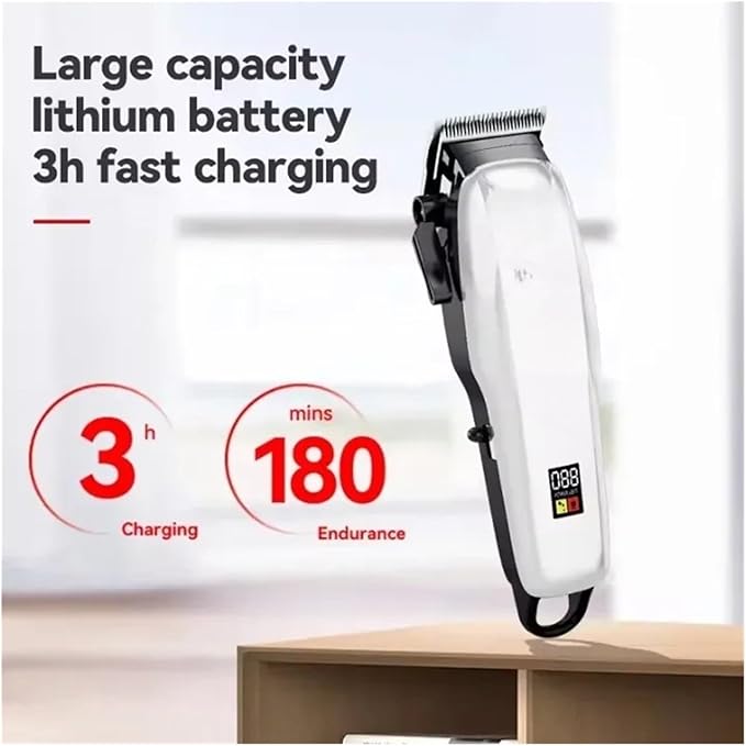 Compatible With Kemei Professional Hair Clipper &amp Beard Trimmer Set Rechargeable Cordless Electric Shaver with USB Charging (KM-PG809A/KM-PG232/KM-3382)(Kit 2)