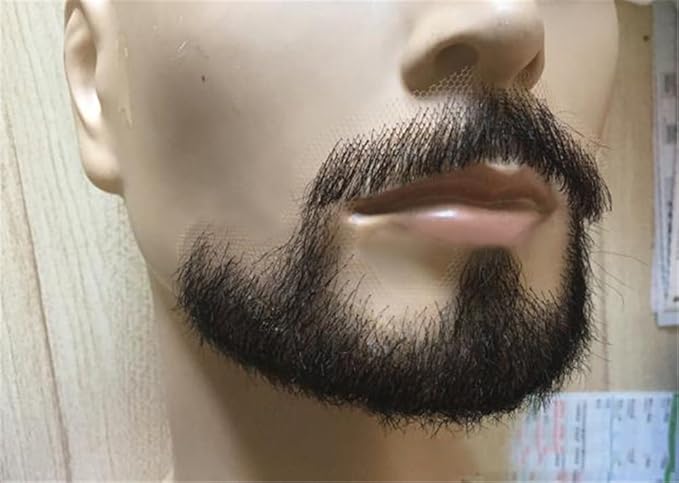 Remeehi Human Hair Facial Hair Beard Costume Accessory Makeup Moustache Self Adhesive #74