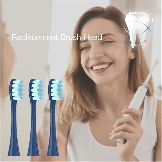 20/50/100PCS Blue Replacement Brush Head Compatible for Oclean X/X PRO/ Z1/ F1/ One/Air 2 /SE Soft Dupont Bristle Sonic Nozzles(50Blue)