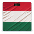 Italy Flag Digital Bathroom Scale for Body Weight with High Precision Digital Weighing Scale with BMI Clear LCD Display and Step-On Measures Weight Up to 180kg
