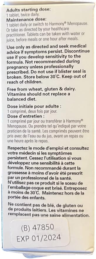 MARTIN &amp PLEASANCE Harmony Menopause Max 60 Count 60 CT