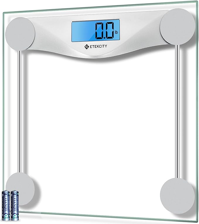 Etekcity 400lb Bathroom Scale and Q-Tips 500 Count 100% Cotton Swabs Hygiene and Beauty Care