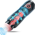 Male Masterburbatar Hands Free with 9 Thrusting Sucking Modes Automatic Male Mastusbafor Silicone Sleeve Hoodies Pocket Puzzy Tight Viboators Silent Electric Massager Machine PWO06 (Medium)